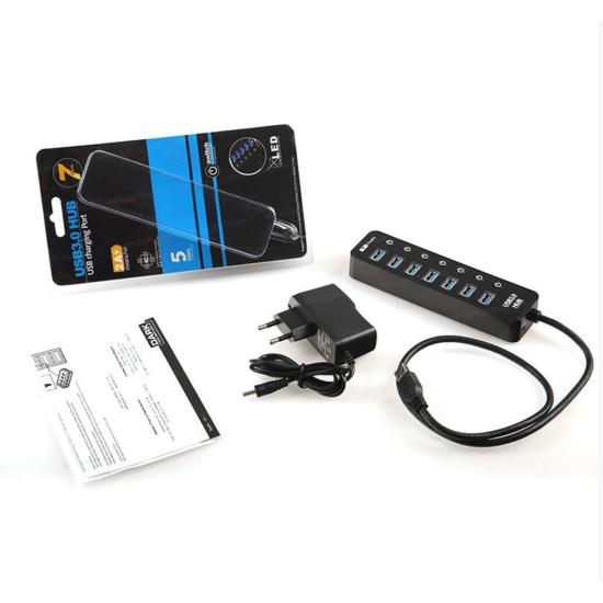 Dark DK-AC-USB371 Connect Master 7+1 Hızlı Şarj Adaptörlü USB3.0 Hub