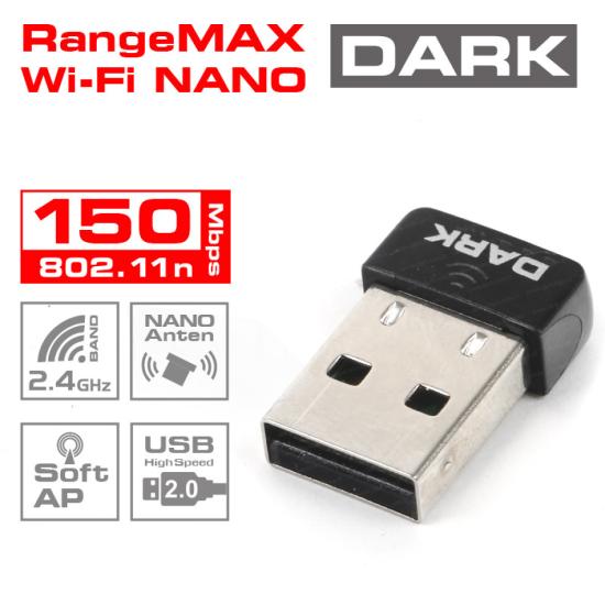 Dark DK-NT-WDN150NAN5 RangeMax Nano 150MBit 802.11n Kablosuz Ağ Adaptörü