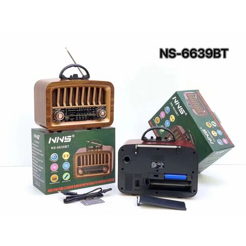 NNS%20Ns-6639BT%20Taşınabilir%20Nostaljik%20Radyo%20Bluetooth%20Speaker%20Usb+Tf%20card+Aux