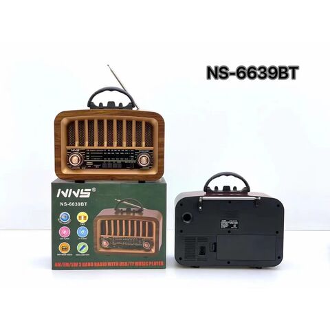 NNS%20Ns-6639BT%20Taşınabilir%20Nostaljik%20Radyo%20Bluetooth%20Speaker%20Usb+Tf%20card+Aux