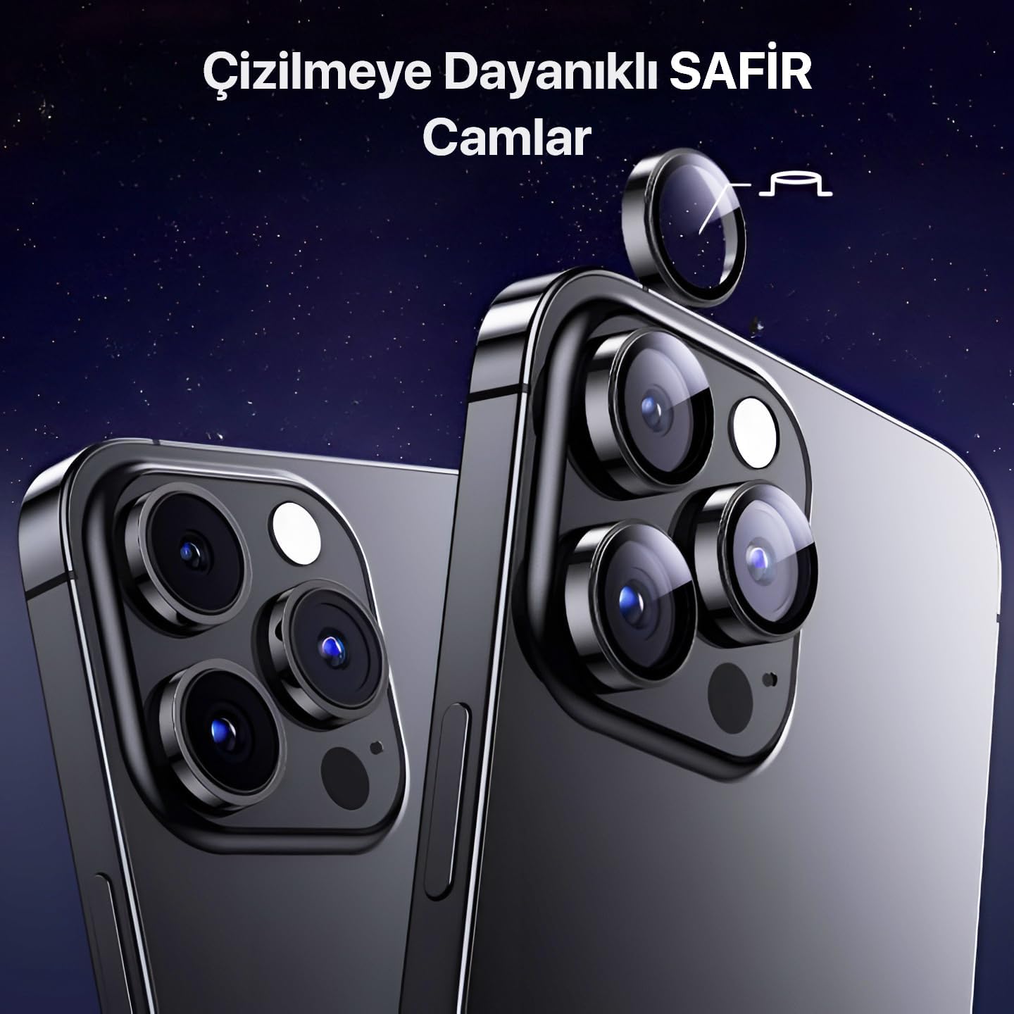 Esd%20Safir%20iphone%2012%20Pro/11%20Pro/11%20Pro%20Max%209H%20Safir%20Kamera%20Lens%20Koruyucu