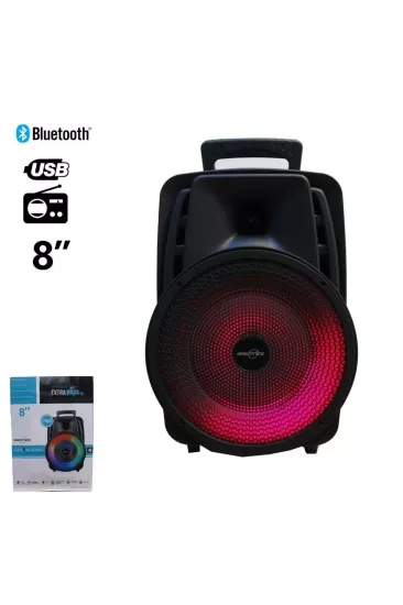 GTS-1567 8’’ Mikrofonlu Rgb Bluetooth Speaker