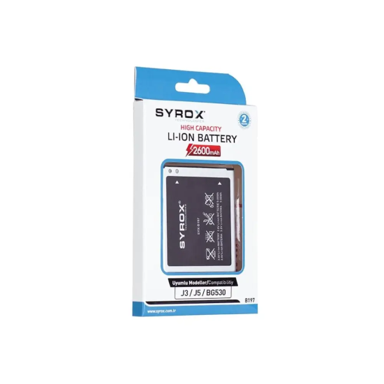 Syrox Syx-B197 Samsung J3 | J5 Batarya Uyumlu Batarya