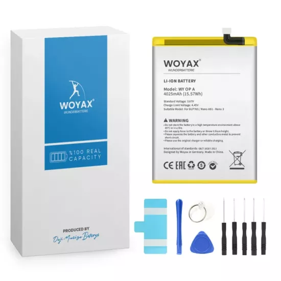 Woyax by Deji BLP765 Oppo A91 / Oppo Reno 3 Batarya